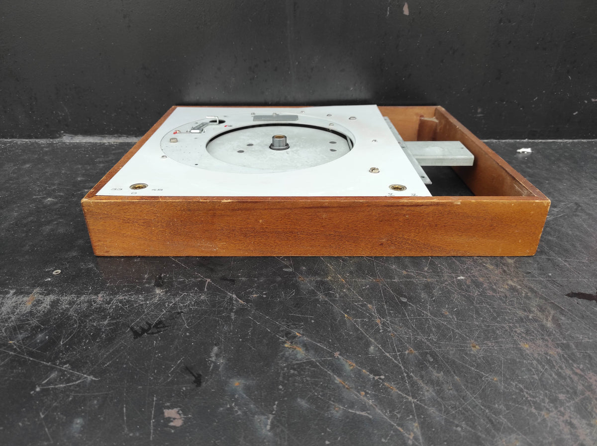 THORENS TD-150 MKII houten behuizing met frontplaat gebruikt