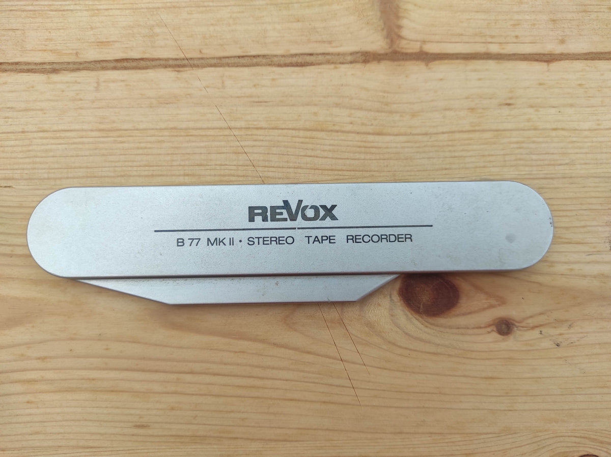 Revox B77 MK II tape reel machine headblock cover