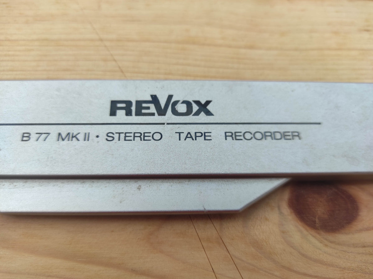 Revox B77 MK II tape recorder afdekkap kopblok