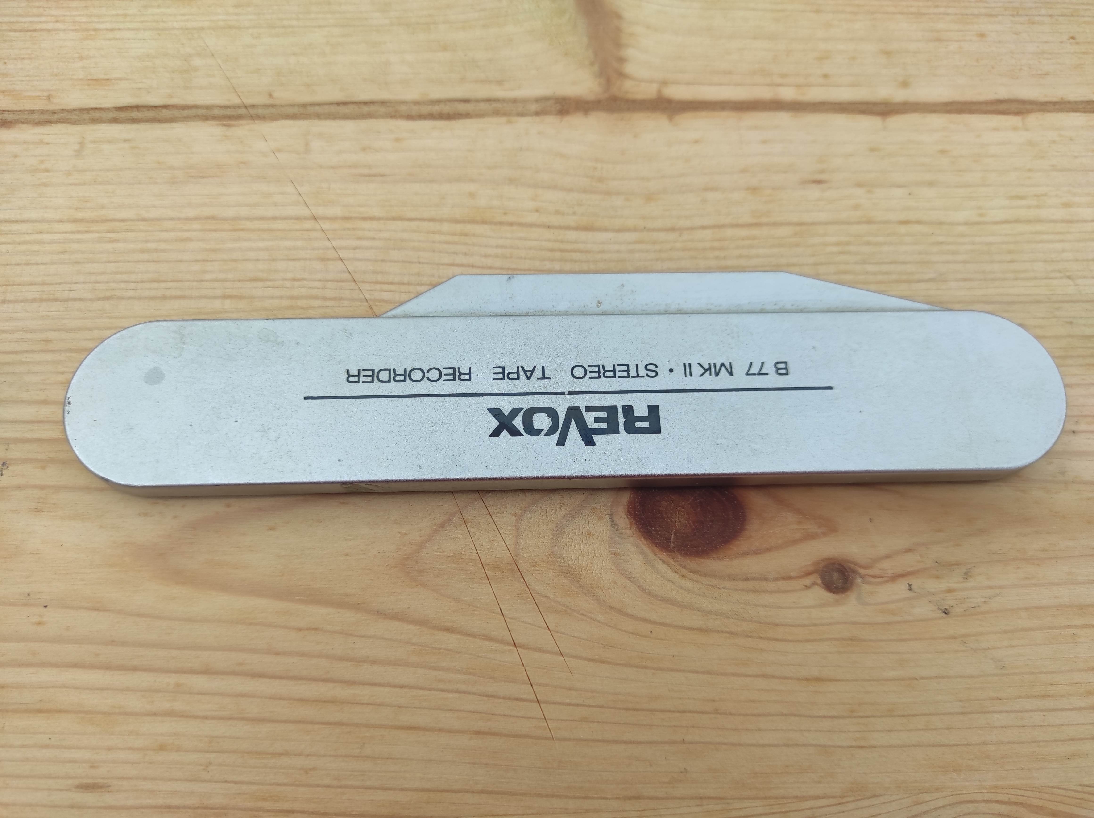 Revox B77 MK II tape recorder afdekkap kopblok