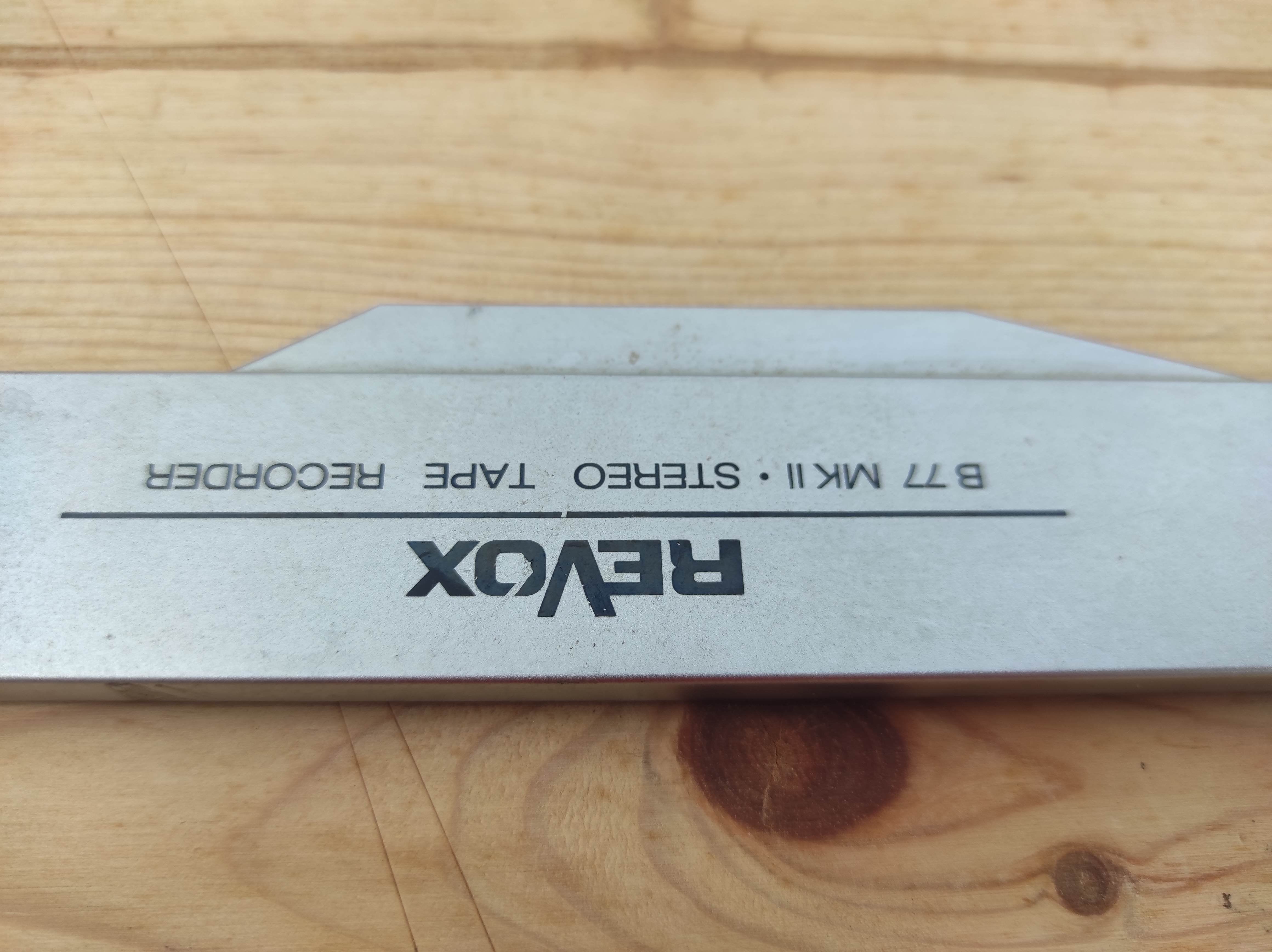 Revox B77 MK II tape recorder afdekkap kopblok