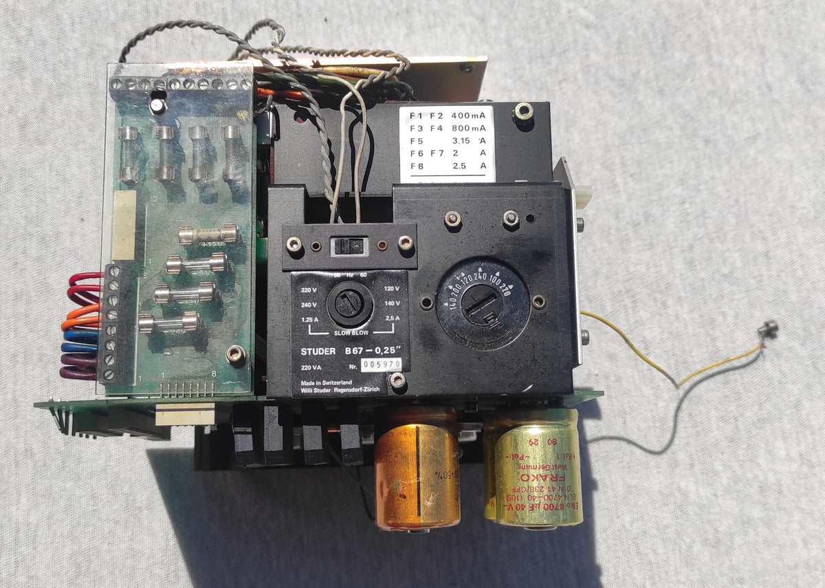 Studer ReVox B67 voedingstransformator niet getest #1