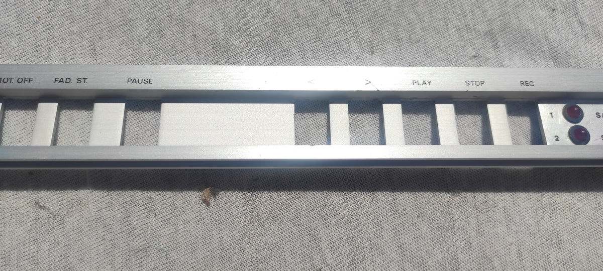 Studer ReVox B67 servicebedieningspaneel alu #1