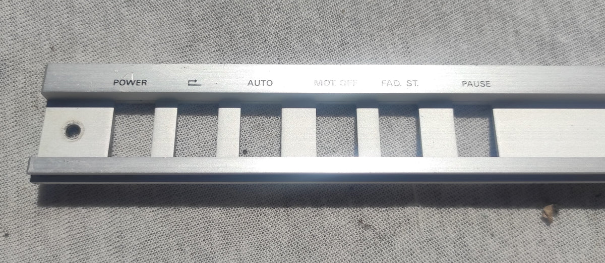 Studer ReVox B67 servicebedieningspaneel alu #1