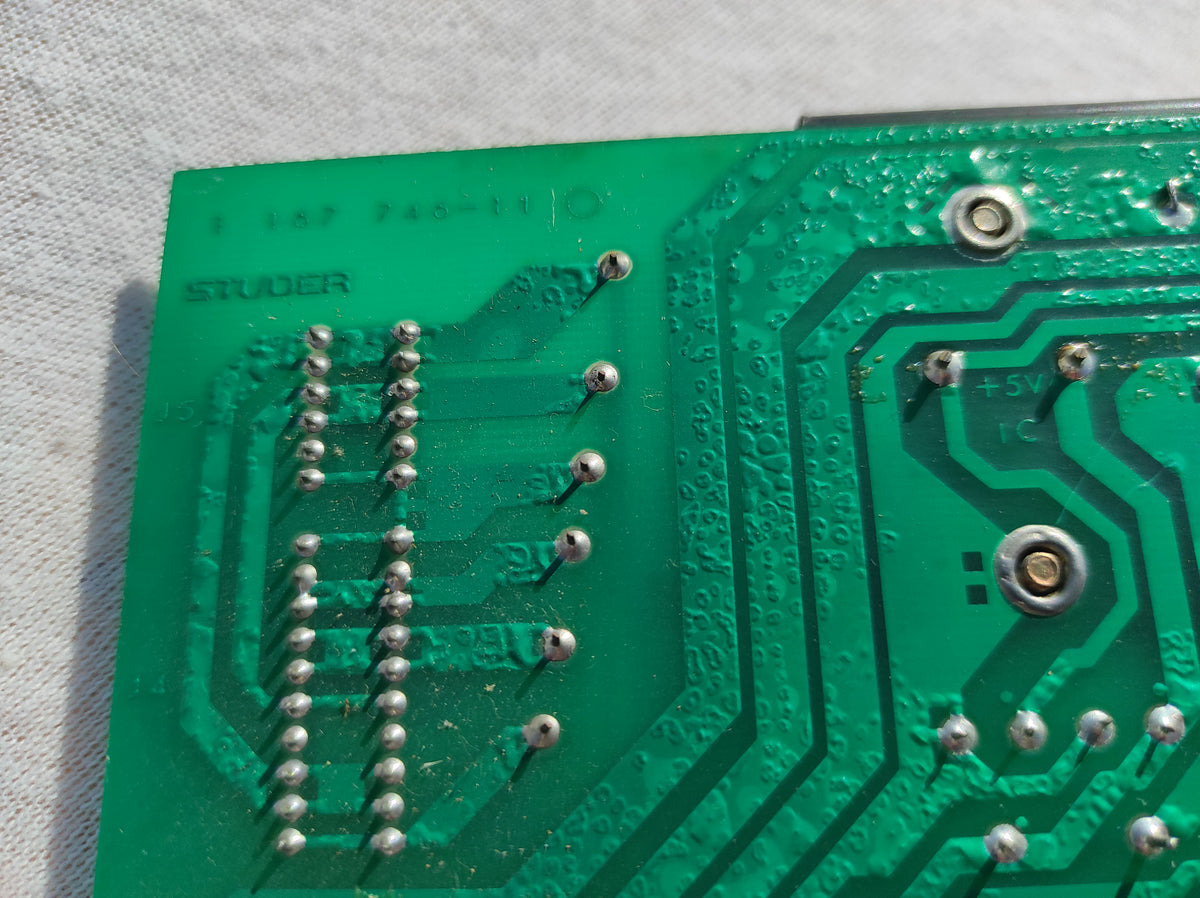 Studer ReVox B67 1.167.746-11 voeding printplaat niet getest, sporen van corrosie #1