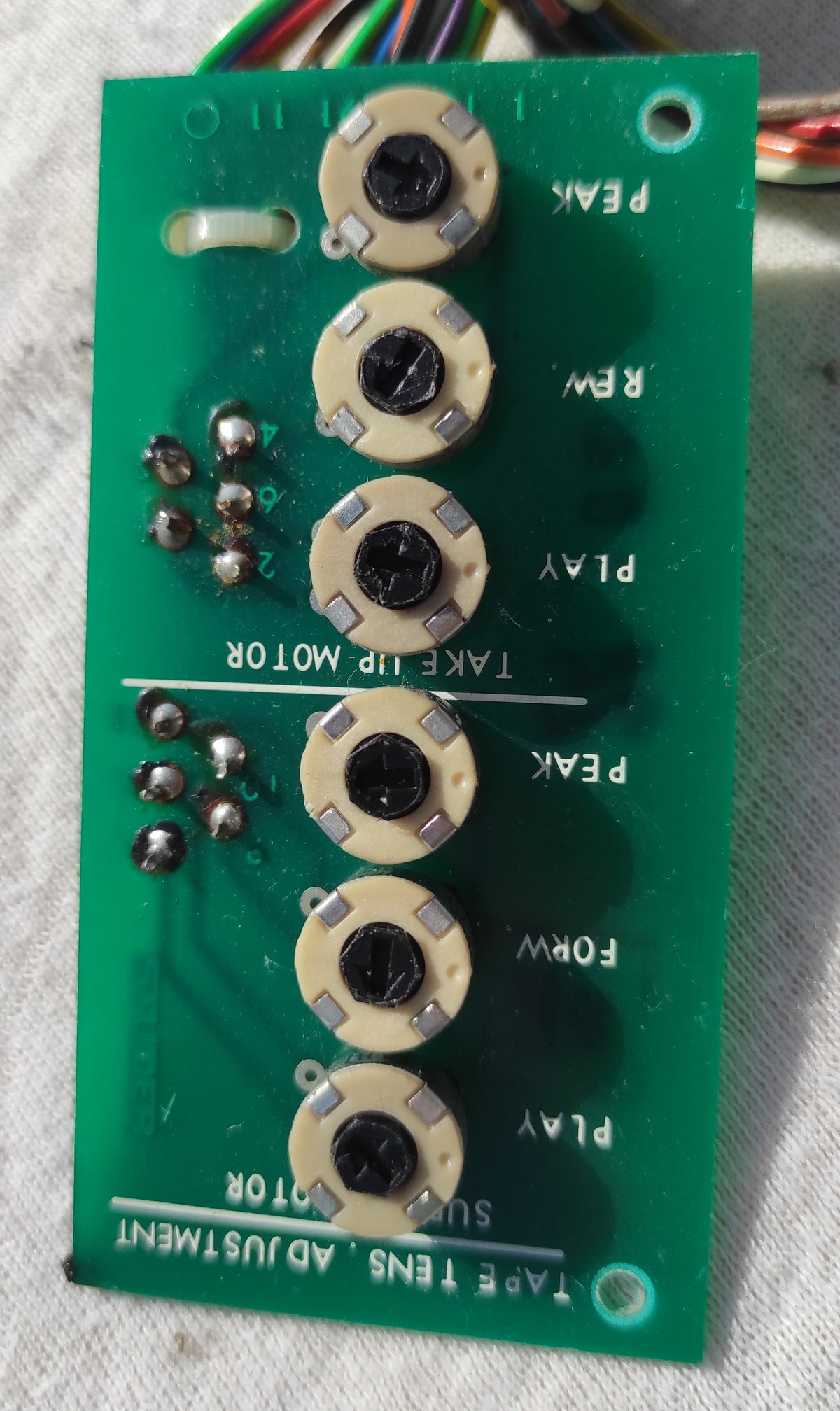 Studer B67 tape tension adjustment 1.167.791-11 PCB not tested #3