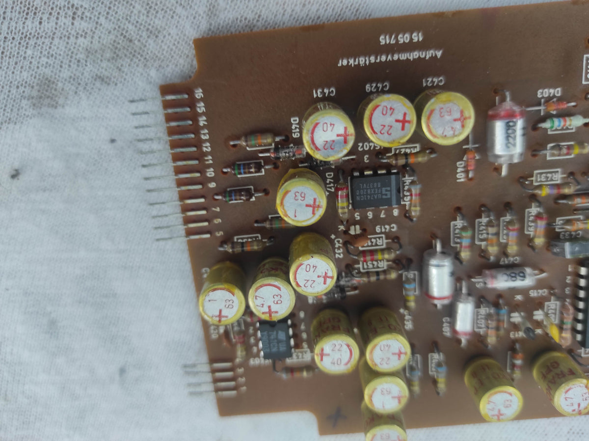 ASC AS 5000 reel machine input amplifier PCB not tested #1