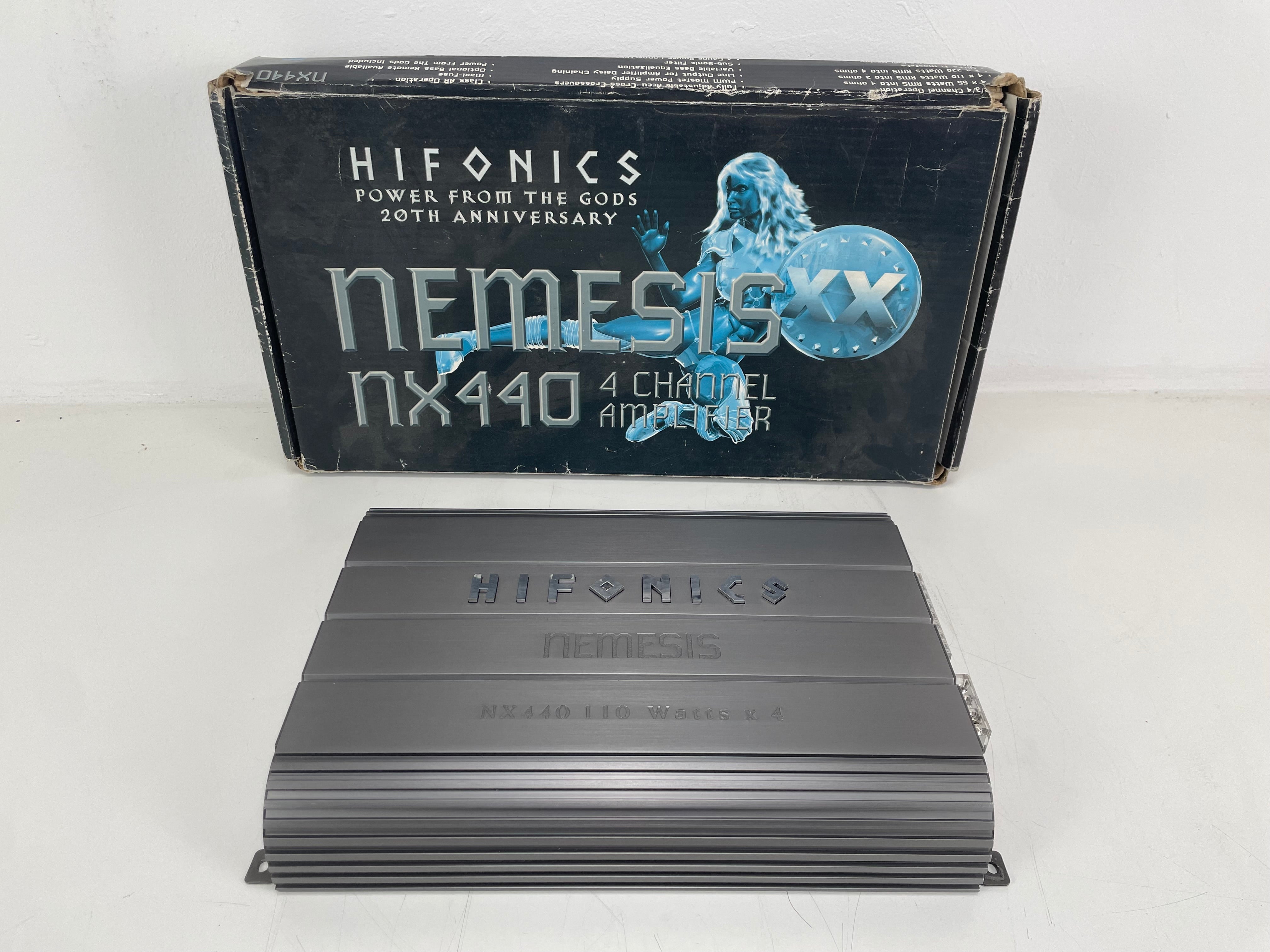 HIFONICS - Nemesis NX440 - 4-kanaals autoversterker - In doos