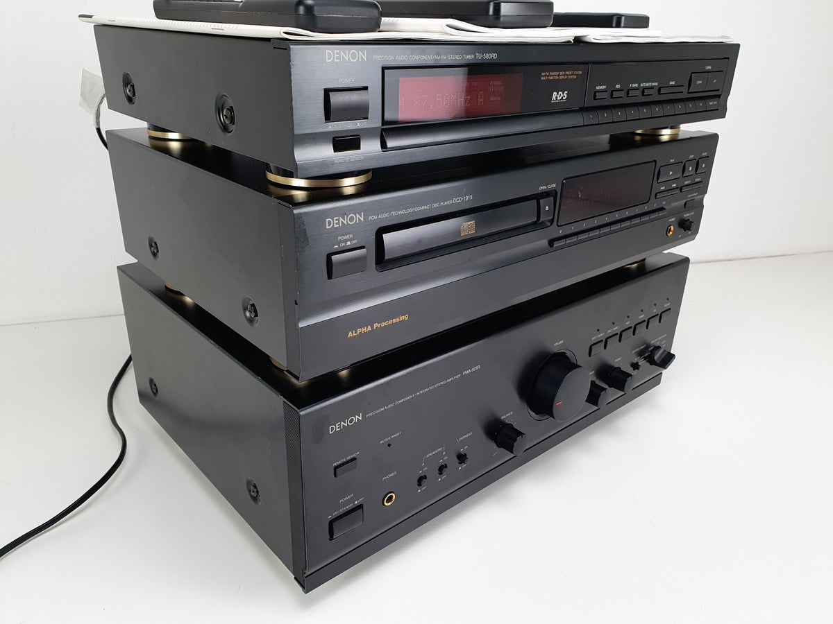 Denon PMA-95R (serviced) Amplifier - DCD-1015 CD player - TU-580RD Tuner - With remotes/manuals