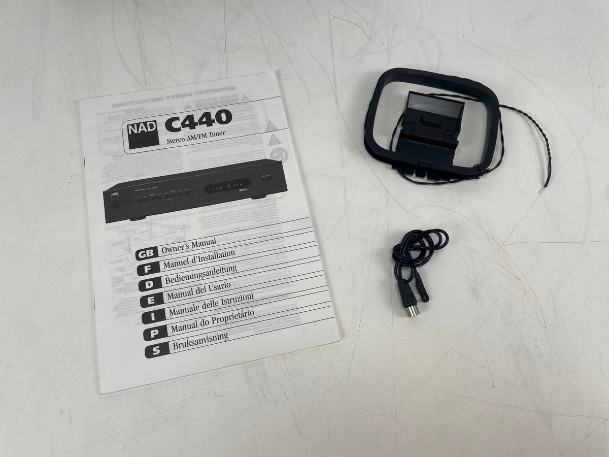 NAD - C440 - RDS Stereo Tuner - Inc. Manual, Antenna