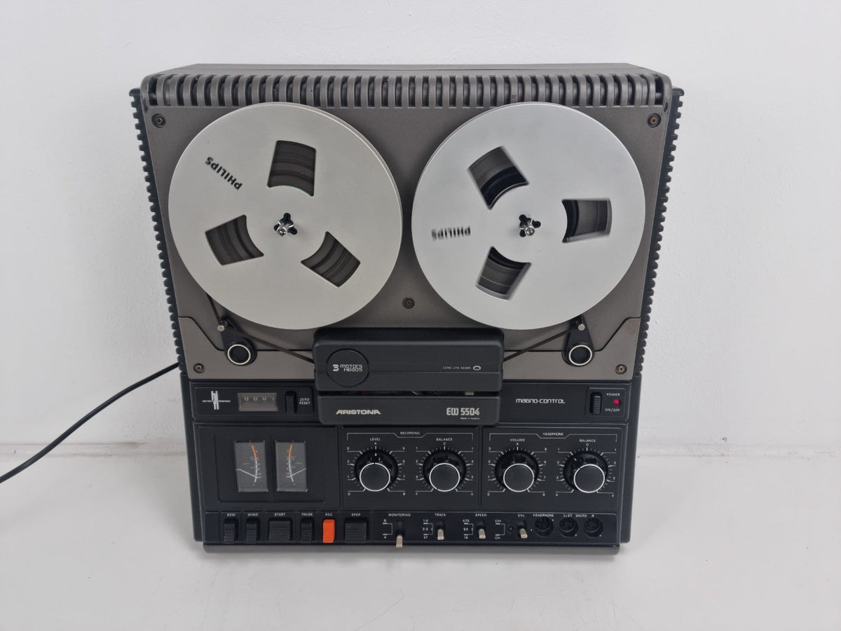 Aristona EW5504 Stereo Bandrecorder - Met stofkap - Nieuwe snaren