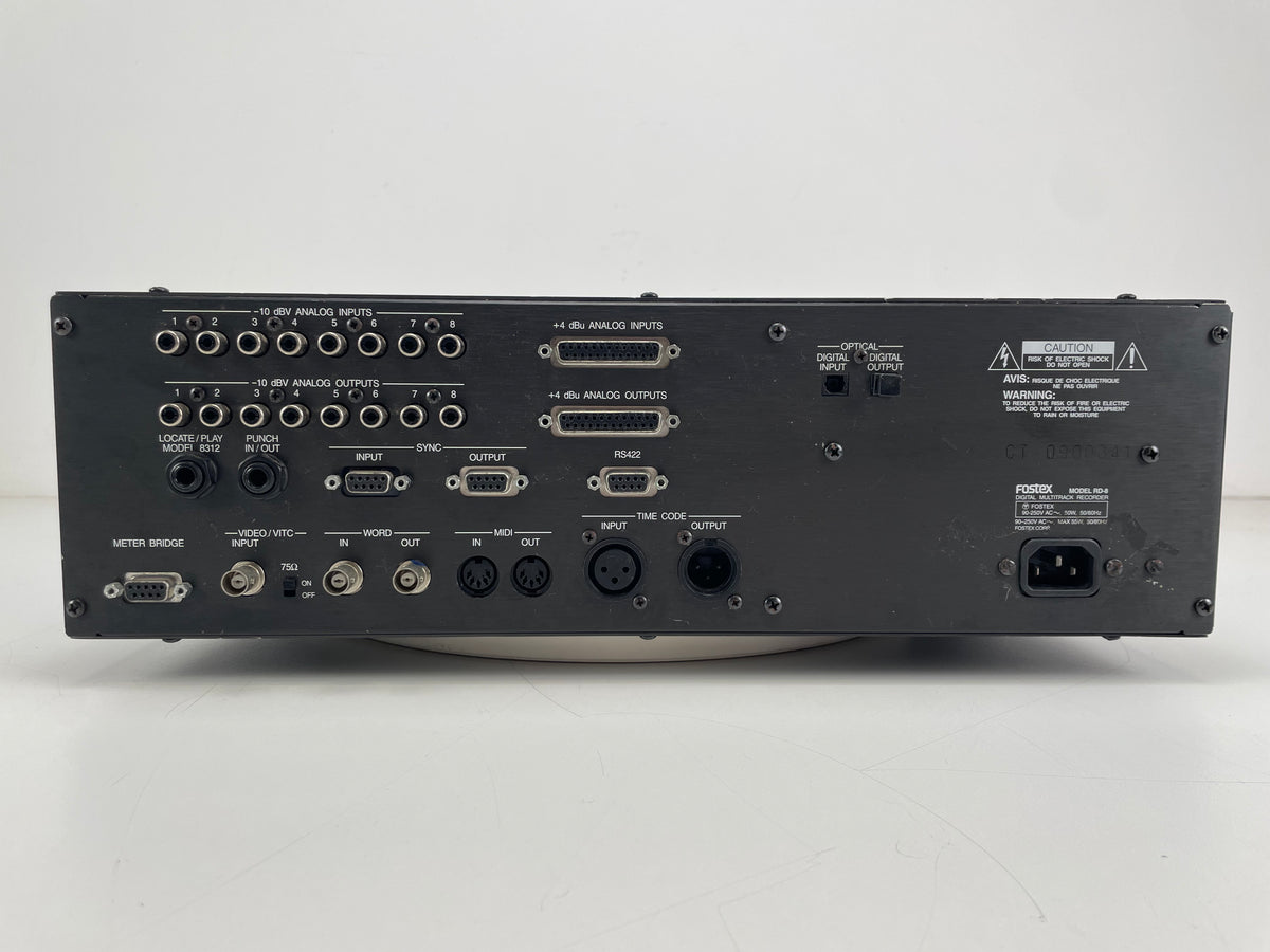 Fostex RD-8 ADAT 8-Track Digital Recorder – With Manual & 2 NOS ADAT's