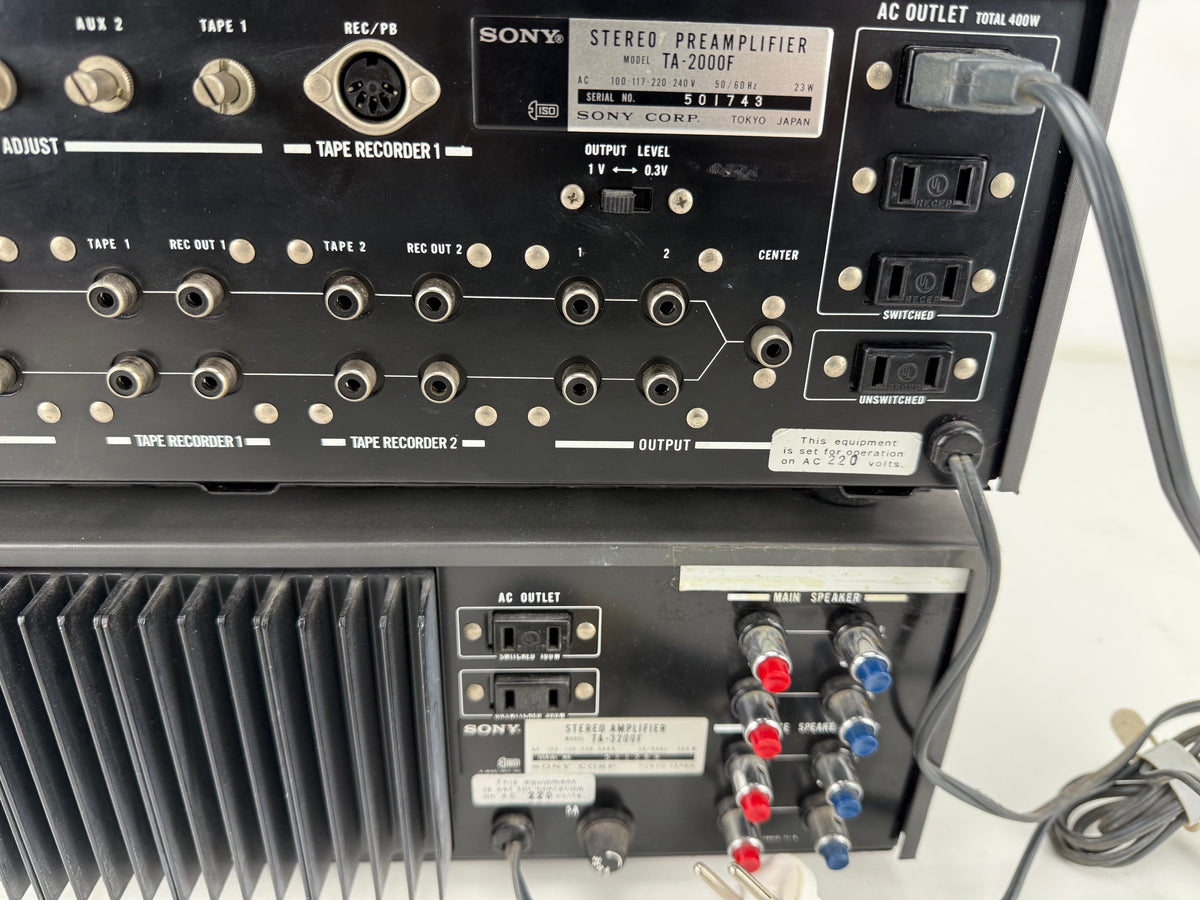 Sony ST - 5130 Tuner / TA - 2000F Pre Amplifier / TA - 3200F Stereo Amplifier set
