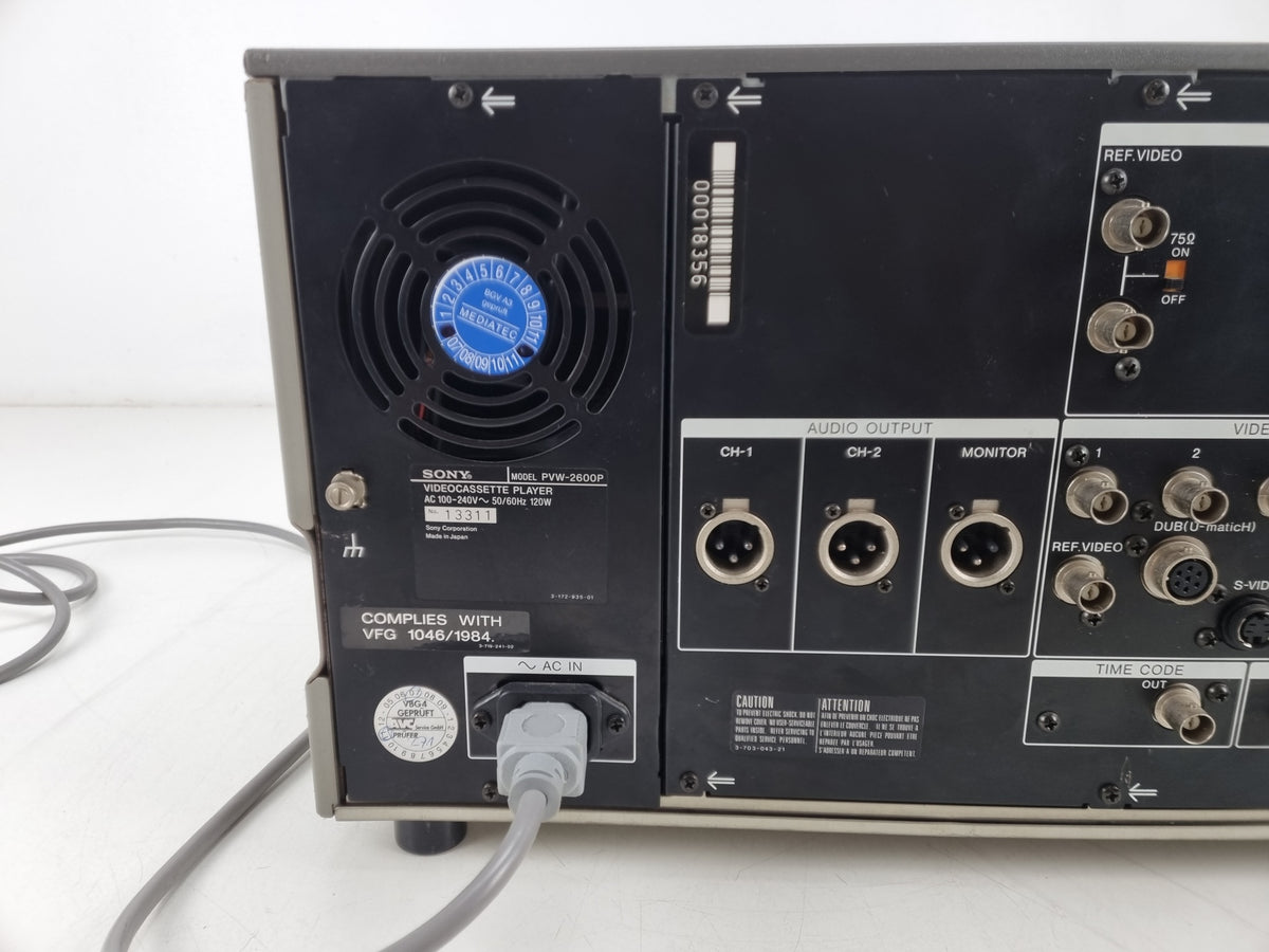 Sony PVW-2600P - BetacamSP videorecorder - Volledig gereviseerd en onderhouden