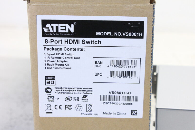 Aten 8-poorts HDMI-switch VS0801H 1920x1080