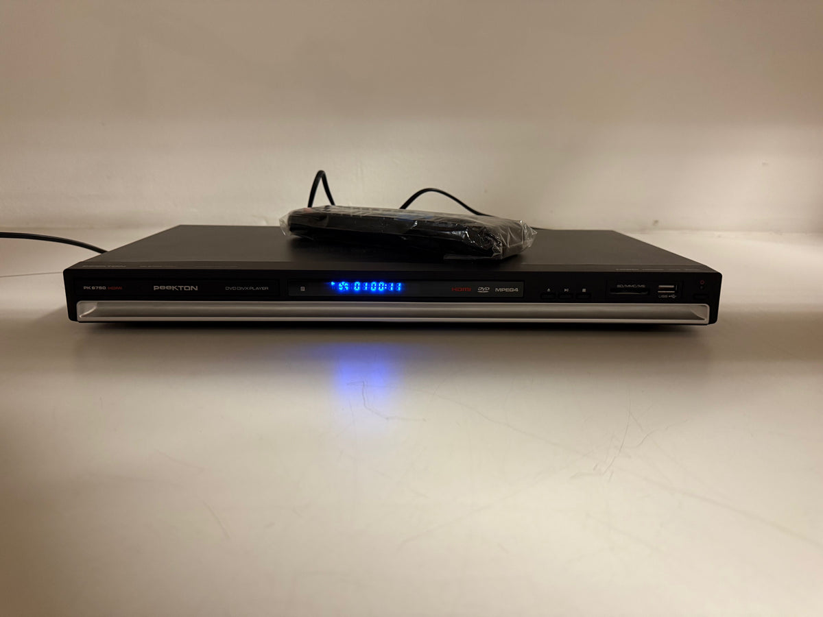 Peekton PK 6750 HDMI DVD DIVX Player With Original Box - Remote Control