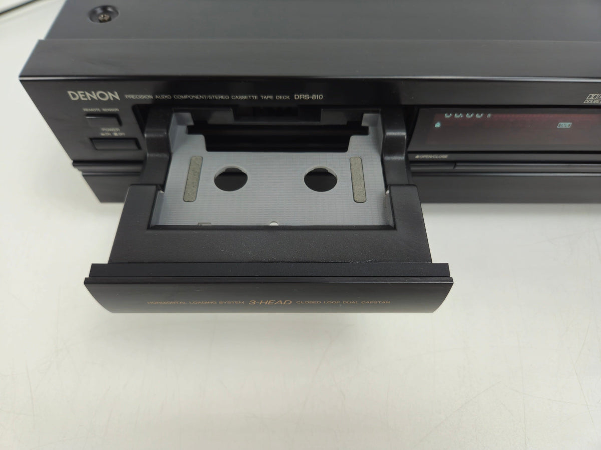 Denon - DRS-810 - Stereo 3-kops cassettedeck - Horizontale lader