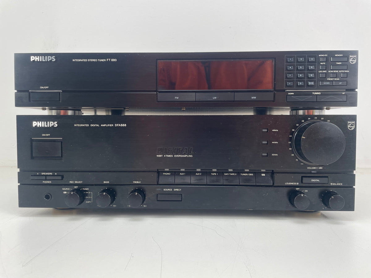 Philips - FT880 / DFA88 - Amplifier + Tuner Set