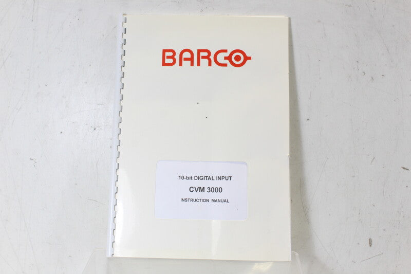 Barco CVM 3000 10-bit digitale ingang met handleiding