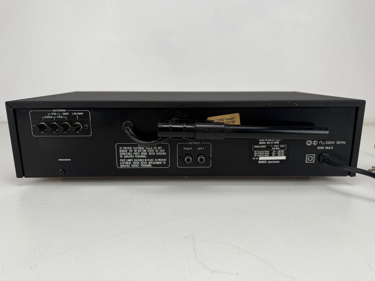 Barco CT-2200 MW LW FM MPX stereo tuner