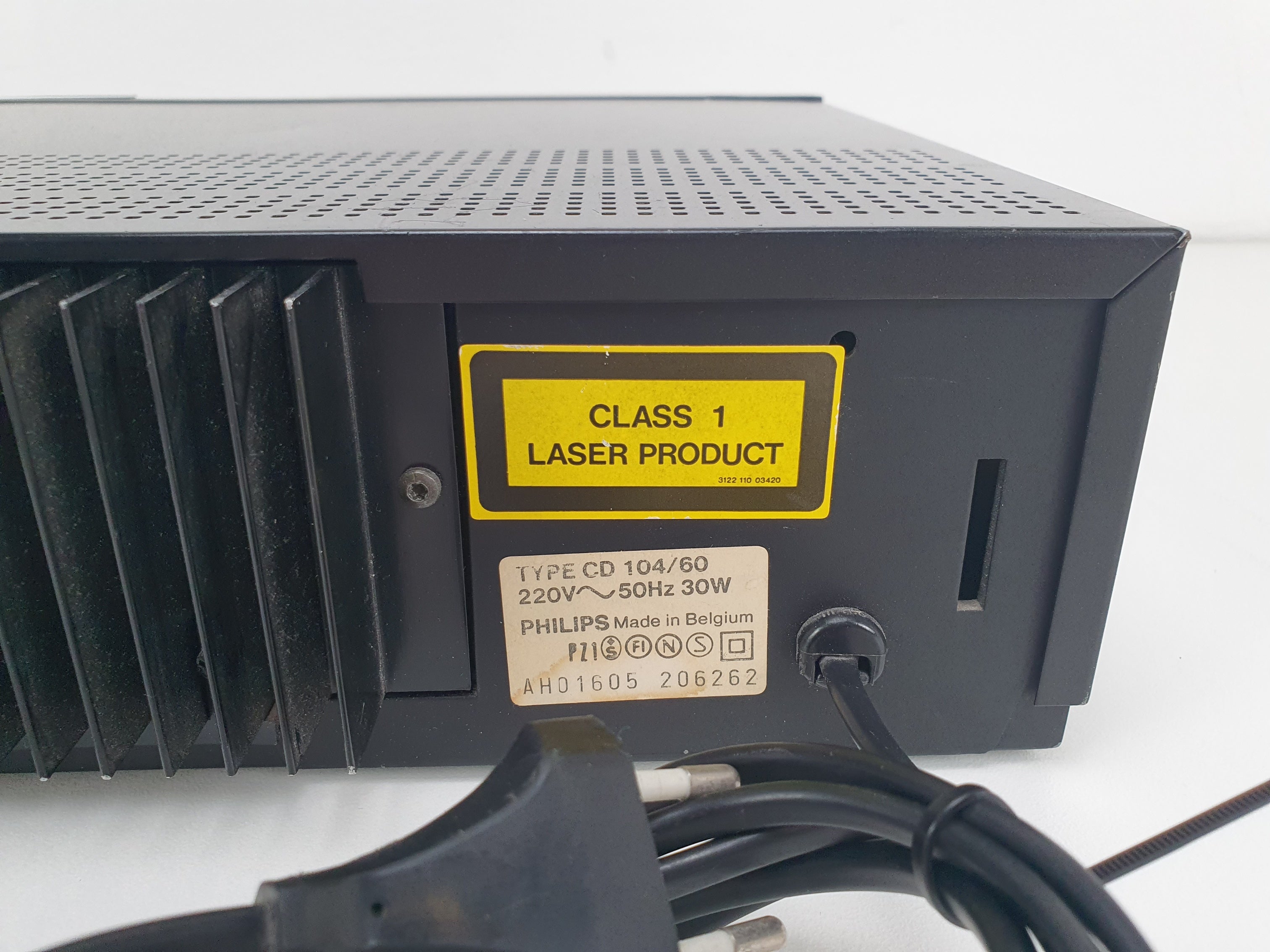 Philips CD104 Vintage cd-speler - Zwart - Volledig werkend