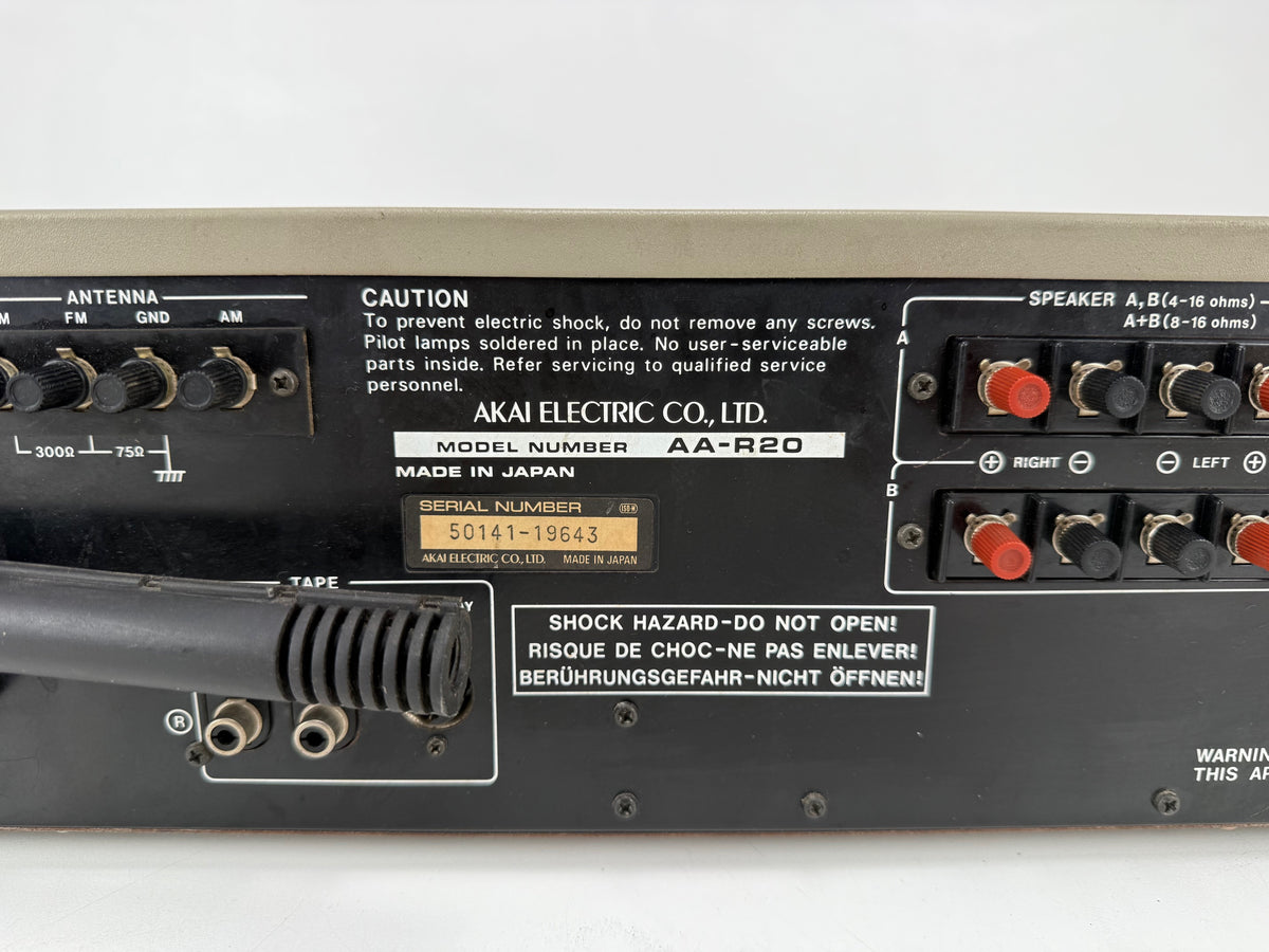 Akai AA-R20 Stereo Receiver - Serviced