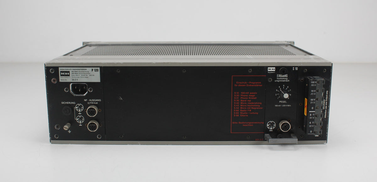 Klein & Hummel P 120 mono power amplifier