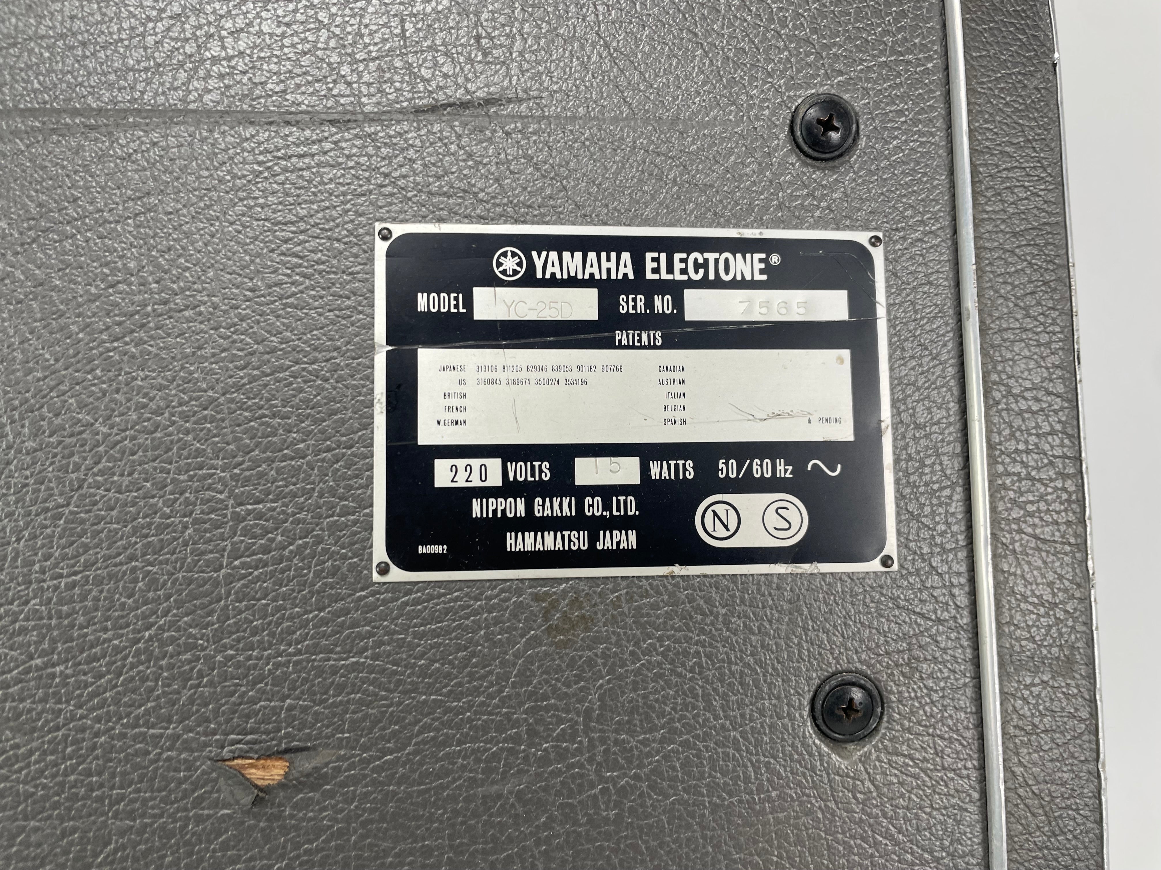 Yamaha - YC25D - Electone - Synth + BP-1 - Bass Pedal (Pedaal Werkt Niet)