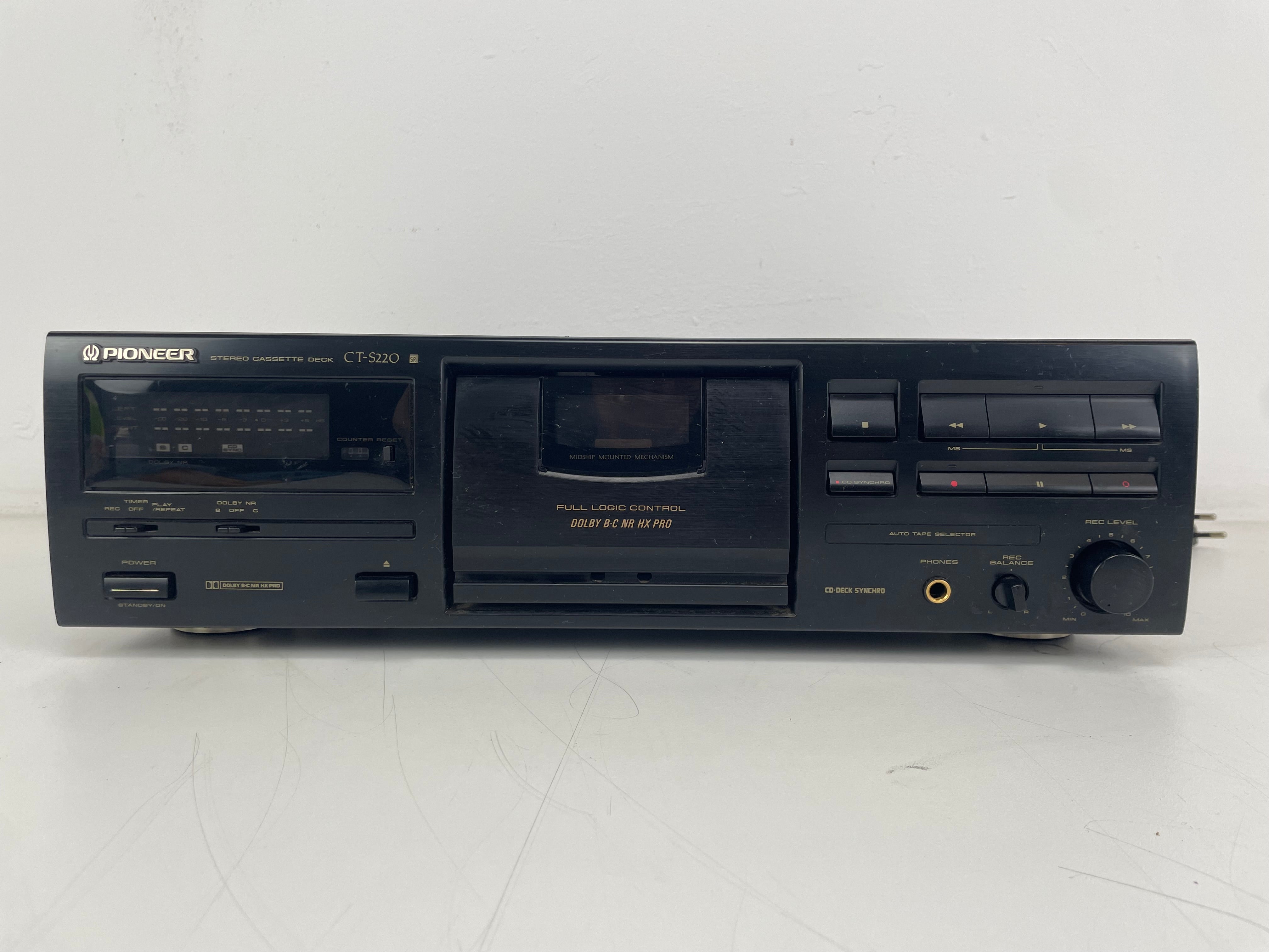 Pioneer - CTS220 - Stereo Cassettedeck - Onderhouden (Nieuwe snaren)