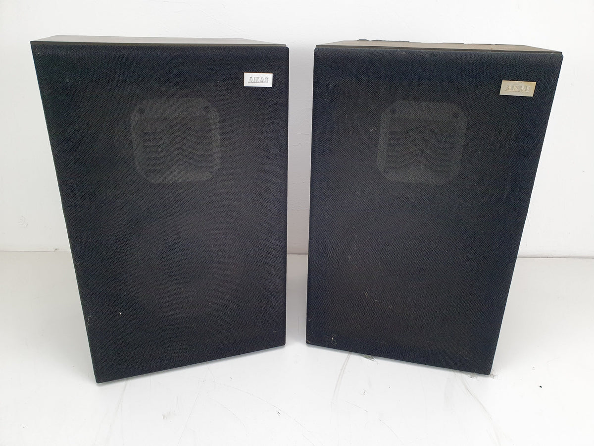 Akai SR-1100 Vintage bookshelf speakers - One not fully working