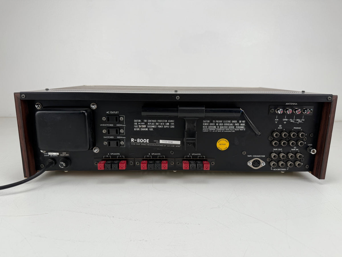 Luxman R-800E Solid State AM/FM Multiplex Stereo Receiver - Serviced