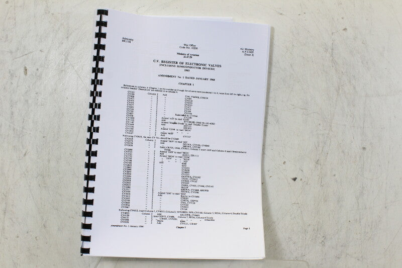 Technisch Kleppen Comité CV Register van Elektronische Kleppen