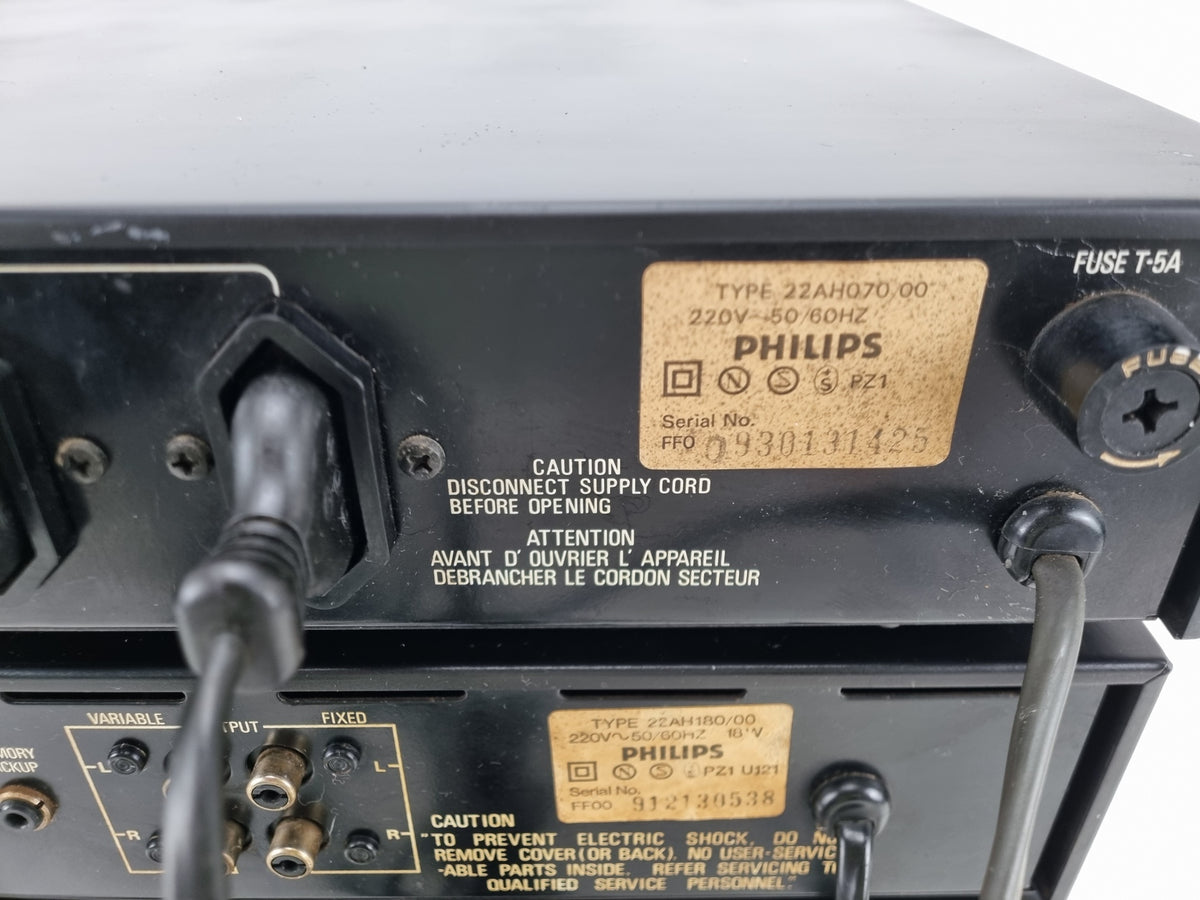 Philips 070 schakelunit - 180 tuner - 280 voorversterker - 380 DC-eindversterker - volledig nagekeken set