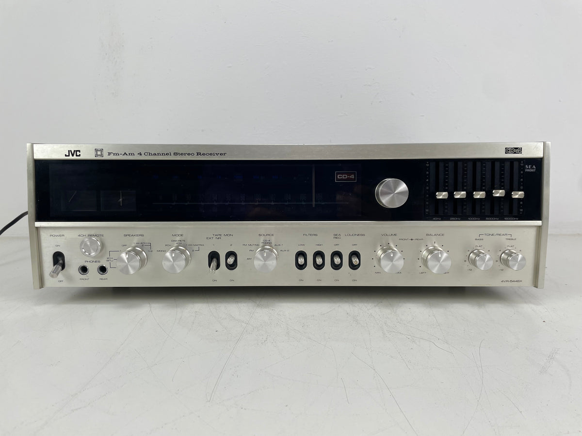 JVC - 4VR-54 4 6X - CD-4 Quadraphonic - 4 Channel Stereo Receiver - Serviced (Repaired)