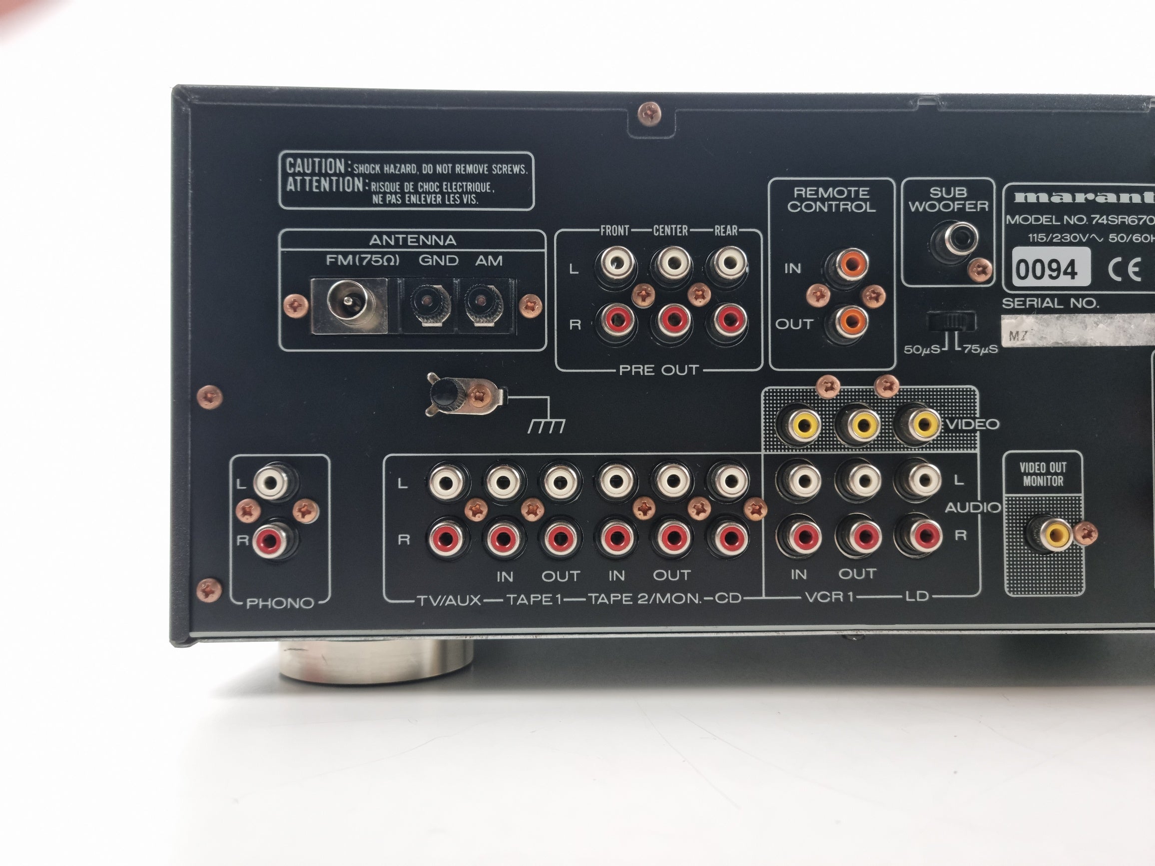 Marantz - SR670 Audio Video Surround Receiver