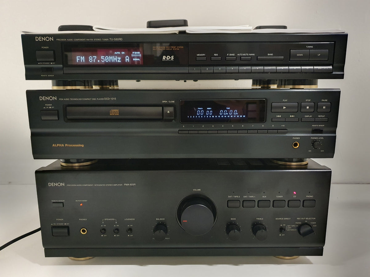 Denon PMA-95R (serviced) Amplifier - DCD-1015 CD player - TU-580RD Tuner - With remotes/manuals