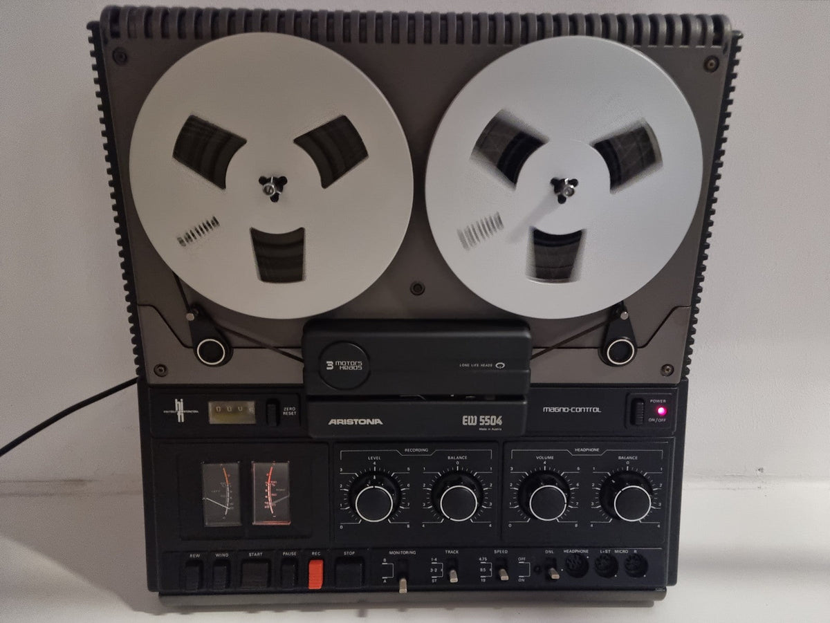 Aristona EW5504 Stereo Bandrecorder - Met stofkap - Nieuwe snaren