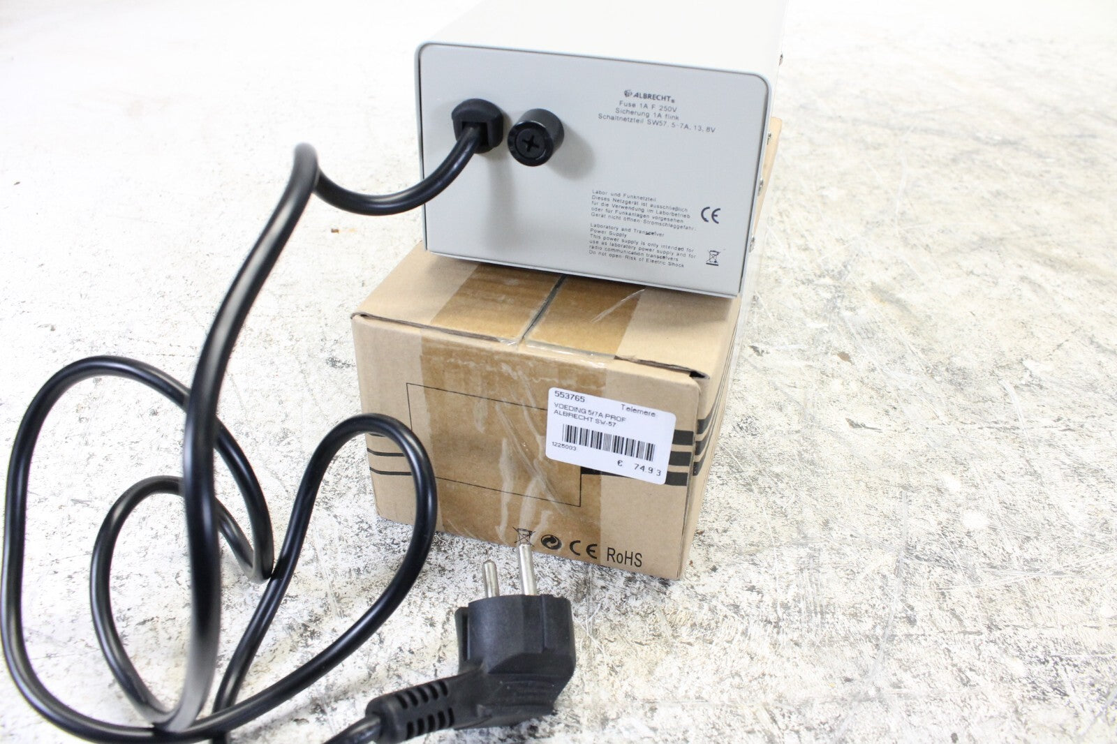 Albrecht Switching power supply SW57 220v to 13.8v 5-7Amp in box