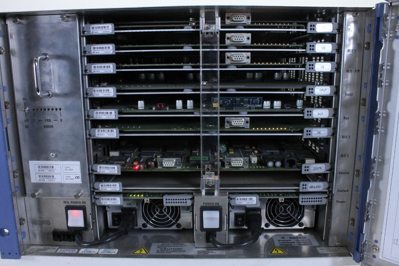 Grass Valley XtenDD Thomson RPS-35-2S + XtenDD-3-Pack Production Switcher