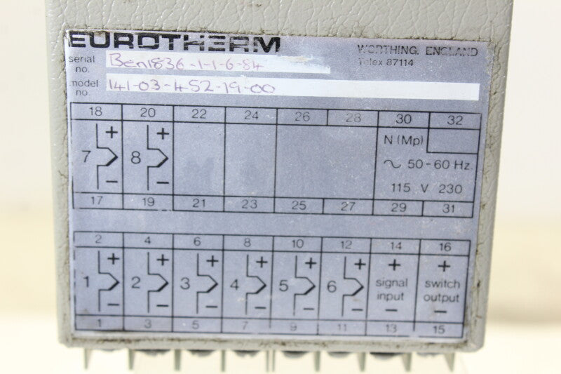 Eurotherm 141 temperatuurregelaar