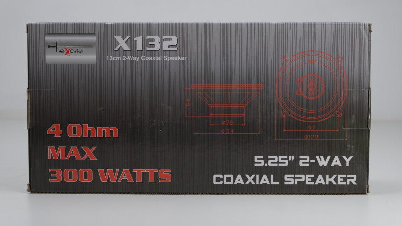 Excaliber X 132 - 2-Weg - Autoluidsprekers