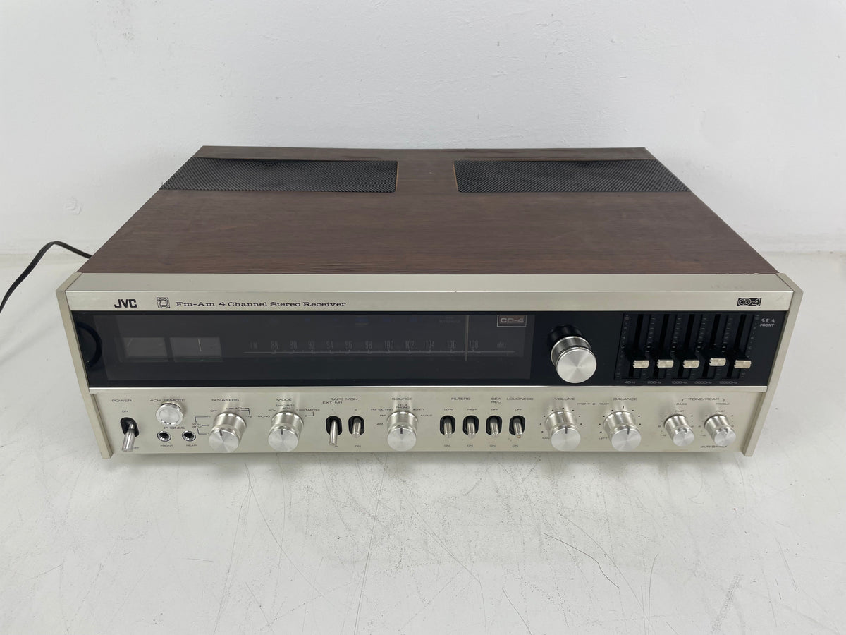 JVC - 4VR-54 4 6X - CD-4 Quadraphonic - 4 Channel Stereo Receiver - Serviced (Repaired)