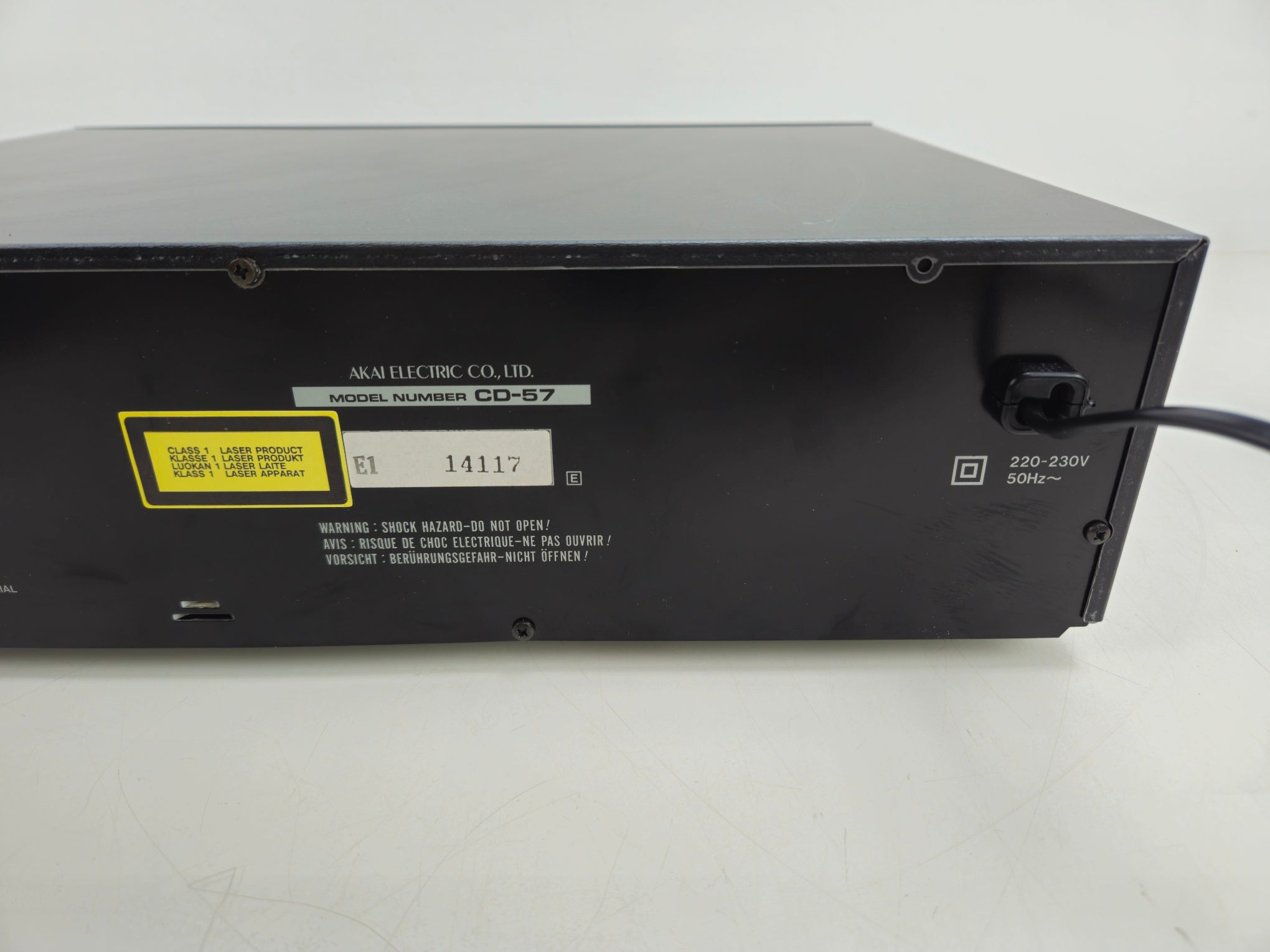 Akai - CD-57B - Compact Disc-speler - Incl. Handleiding/Originele Doos/Afstandsbediening - Als Nieuw