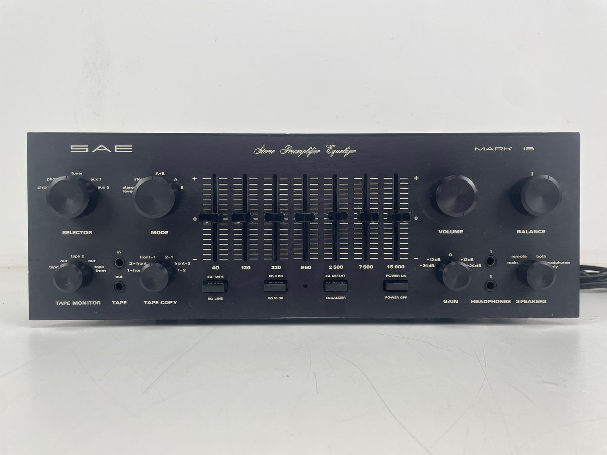 SAE - Mark 1B - Stereo Preamplifier Equalizer
