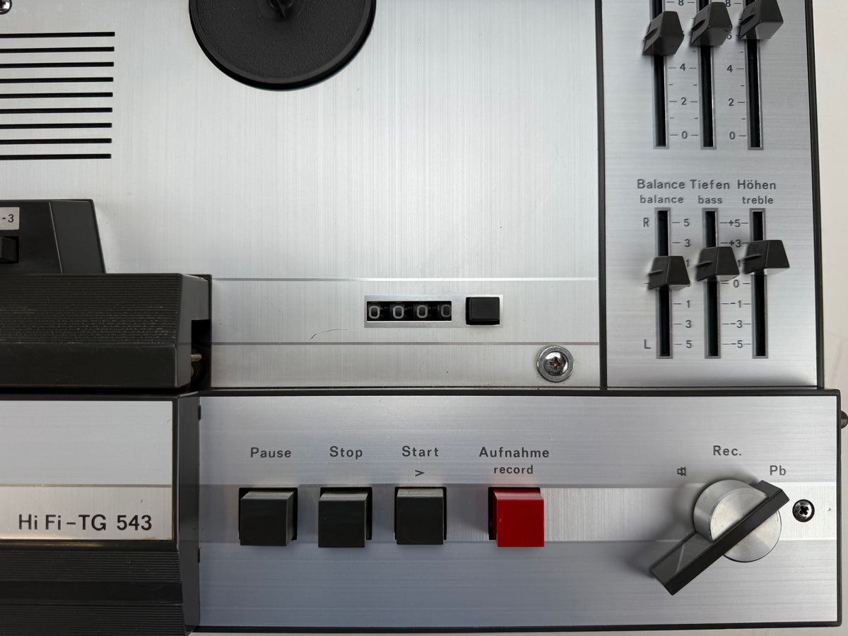SABA TG-543 Stereo 1/4" 18CM Cassettedeck - Wordt verkocht zoals hij is