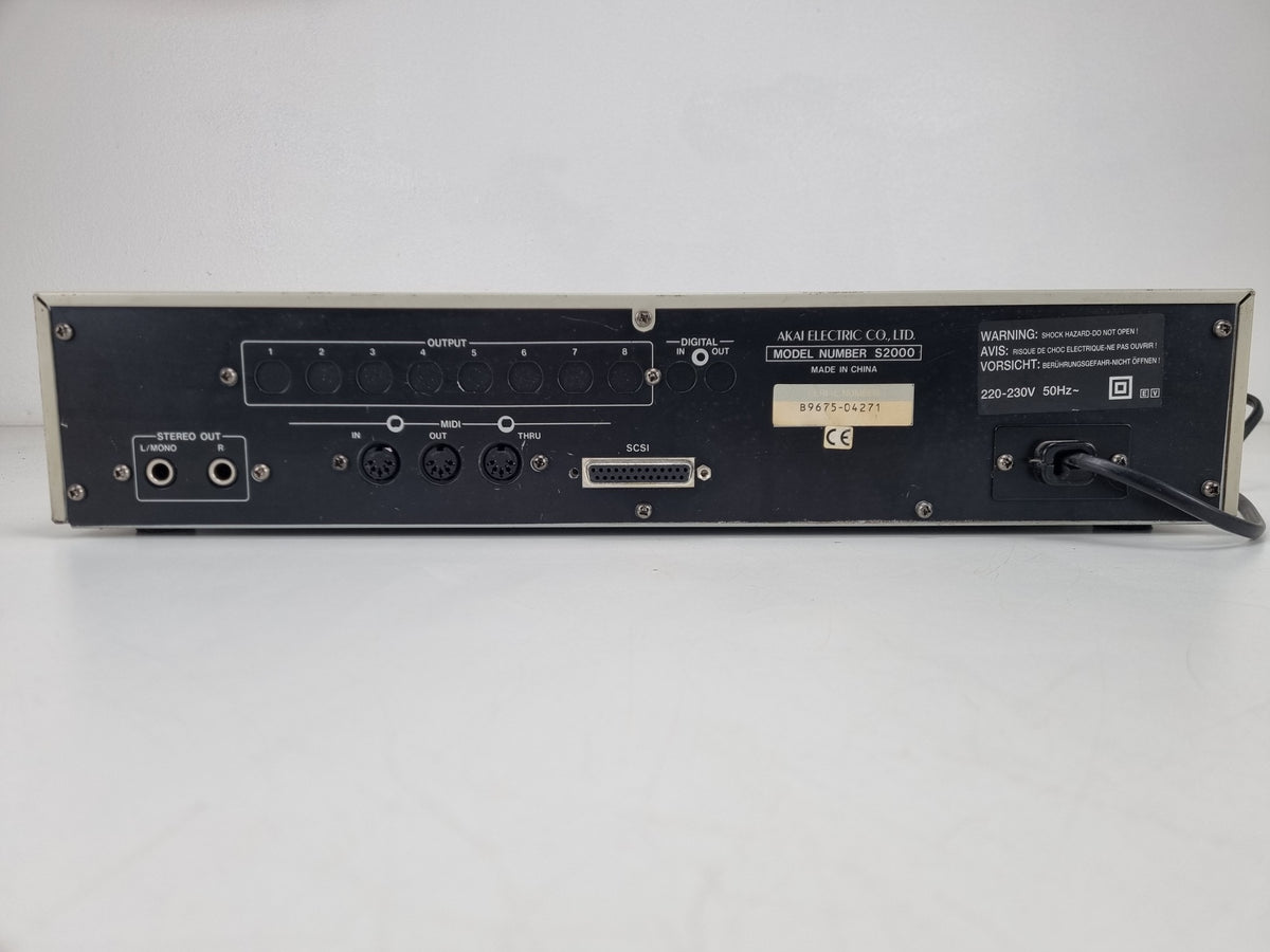 Akai S2000 Midi Stereo Digital Sampler- power Tested - Sold as is