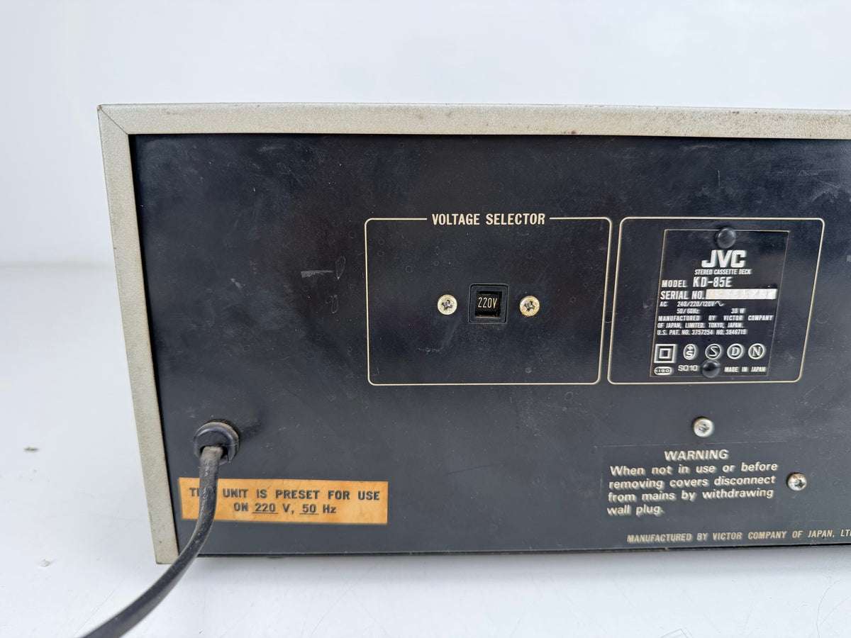 JVC KD - 85 Stereo Cassette Deck - With spectrum analyzer build in