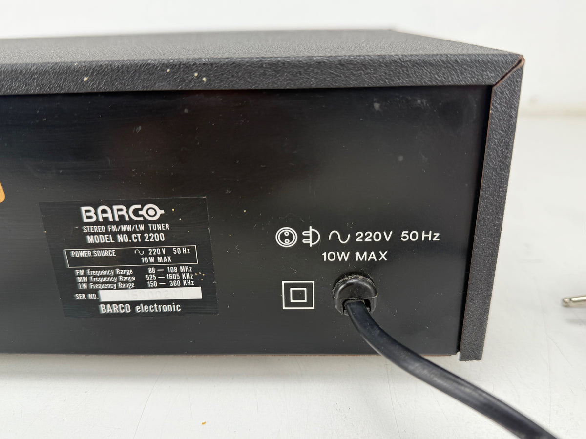 Barco CT-2200 MW LW FM MPX stereo tuner