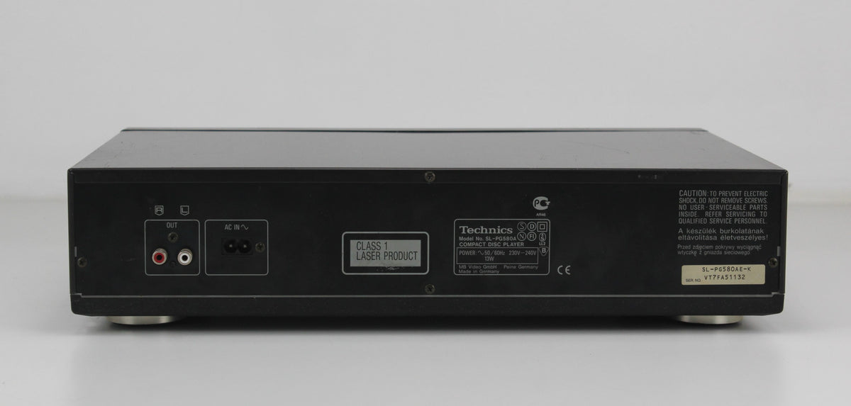 Technics Compact Disc Player SL-PG580A -Sold as is for parts