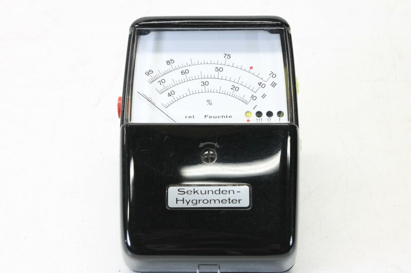 Gossen Seconds - Hygrometer in lederen etui